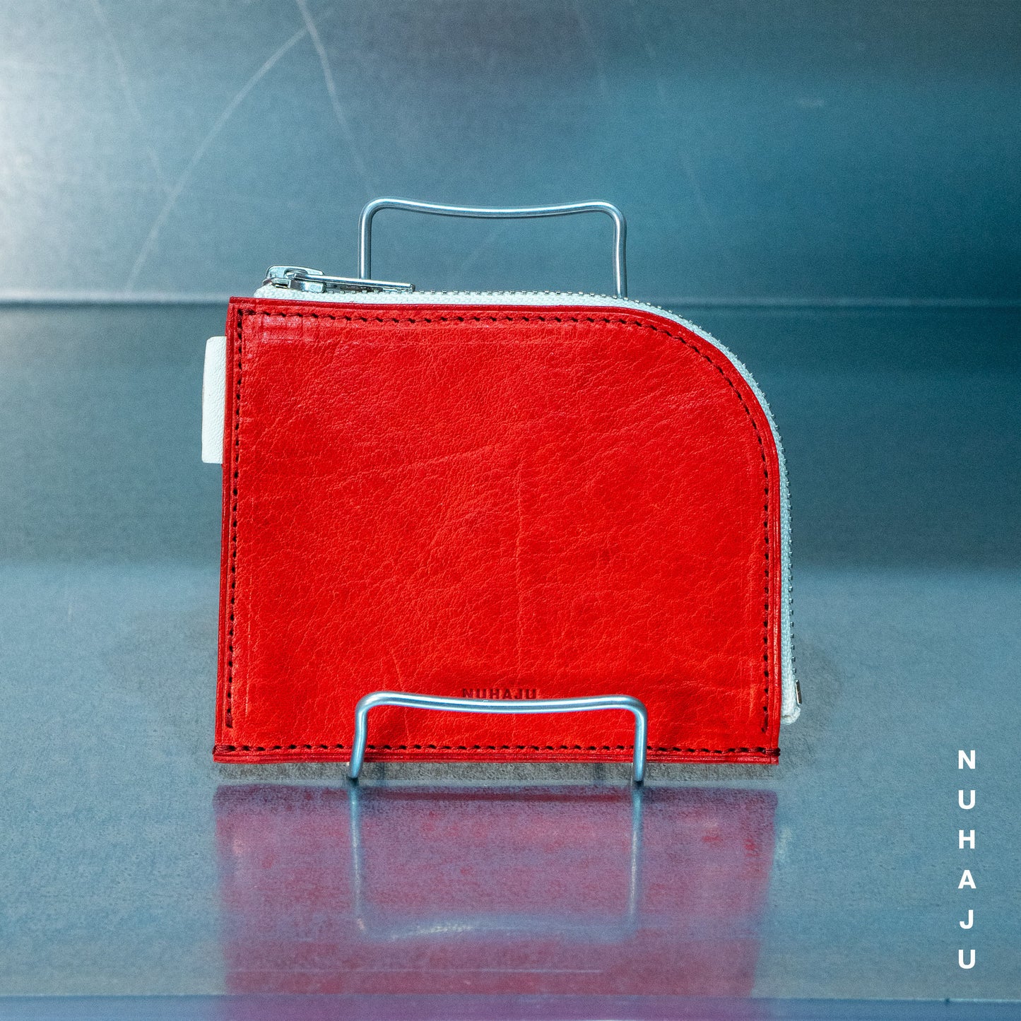 half zip wallet (red)